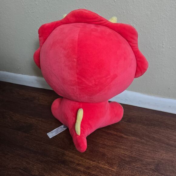 LINE FRIENDS Jungle Brown in Red Dinosaur Costume 14" Kawaii Stuffed Animal - Picture 4 of 6